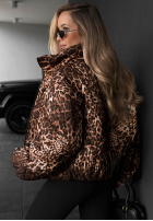 Pikowana Jacke bomberka w panterkę Wild Freeze Camel