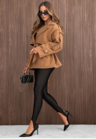 Dwurzędowy Mantel z kołnierzem Timeless Charm Camel