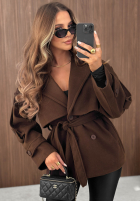 Dwurzędowy Mantel z kołnierzem Timeless Charm Camel