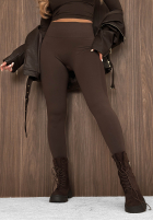 Dopasowane Leggings z szerokim pasem Daily Ritual Schwarz