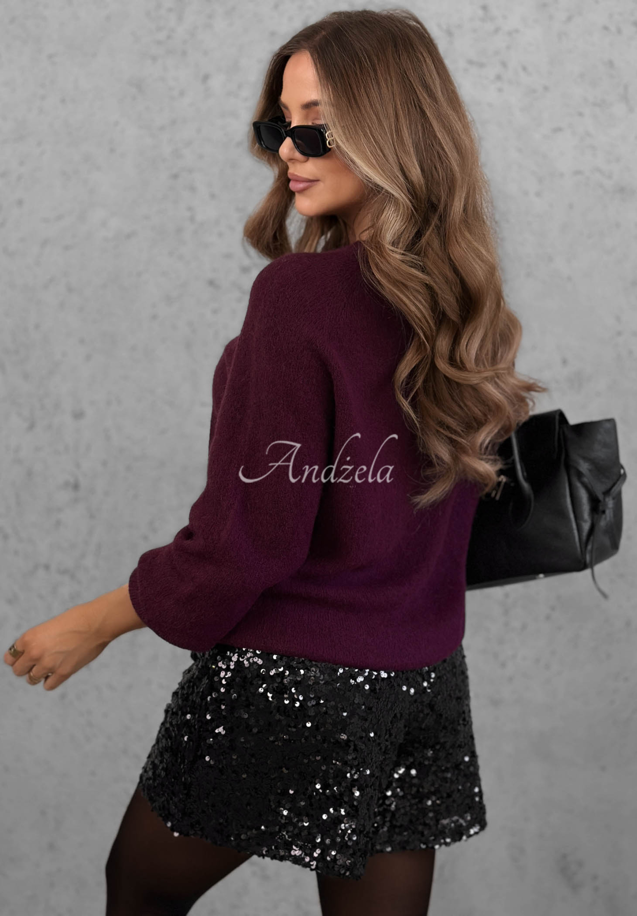Weicher Pullover mit Baby-Alpaka Warm Enough Beerenfarben