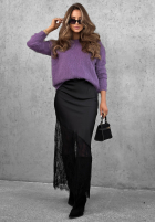Miękki Pullover oversize Cloud Dream Beerenfarben