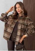 Hemd z kołnierzem w kratę Maple Plaid Dunkelblau