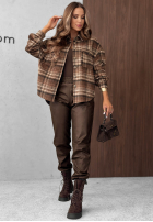 Hemd z kołnierzem w kratę Maple Plaid Dunkelblau