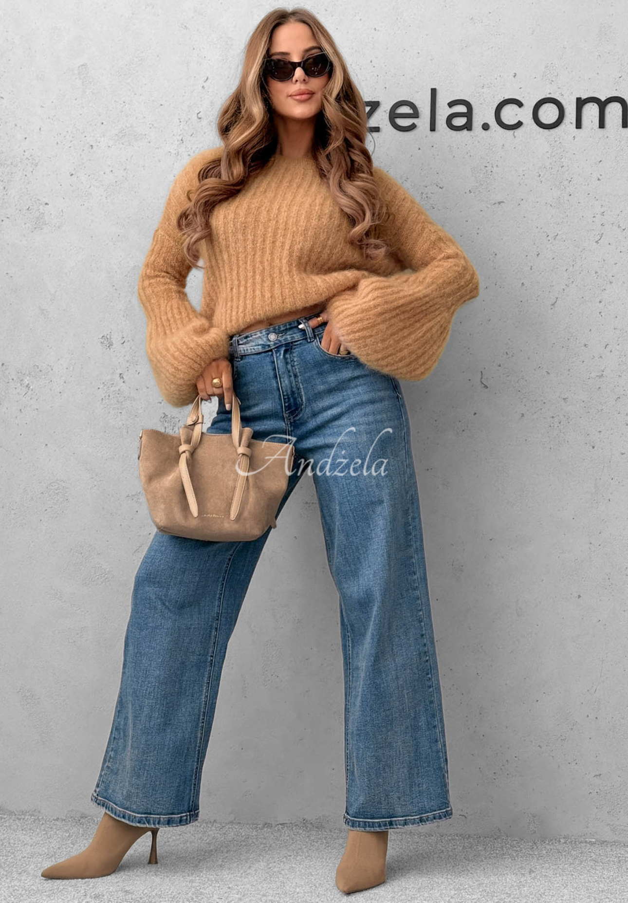 Jeanshose wide leg Cozy Streets Blau