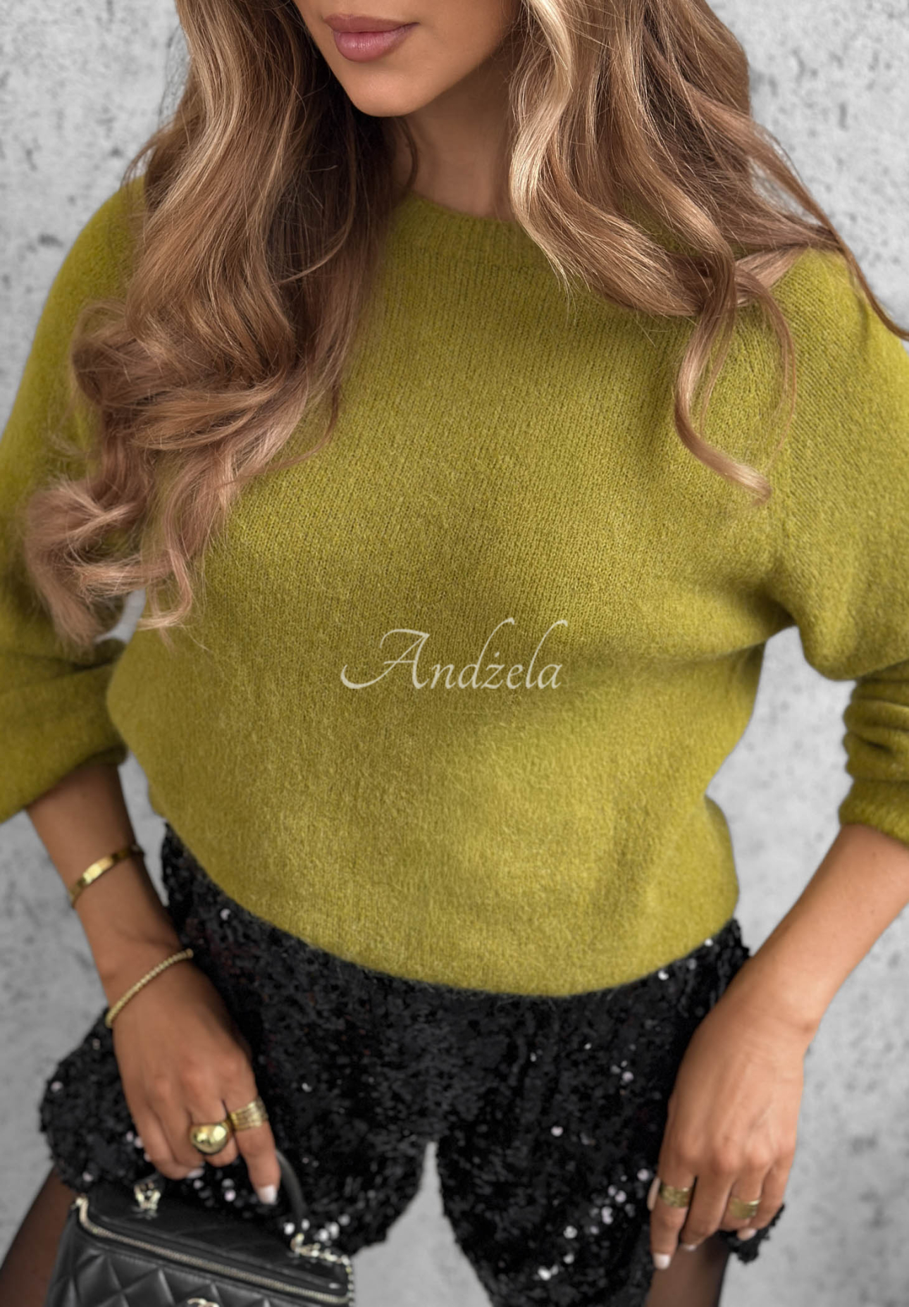 Weicher Pullover mit Baby-Alpaka Warm Enough Grün