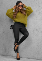 Leggings z zapiętkami Secret Beauty Schwarz