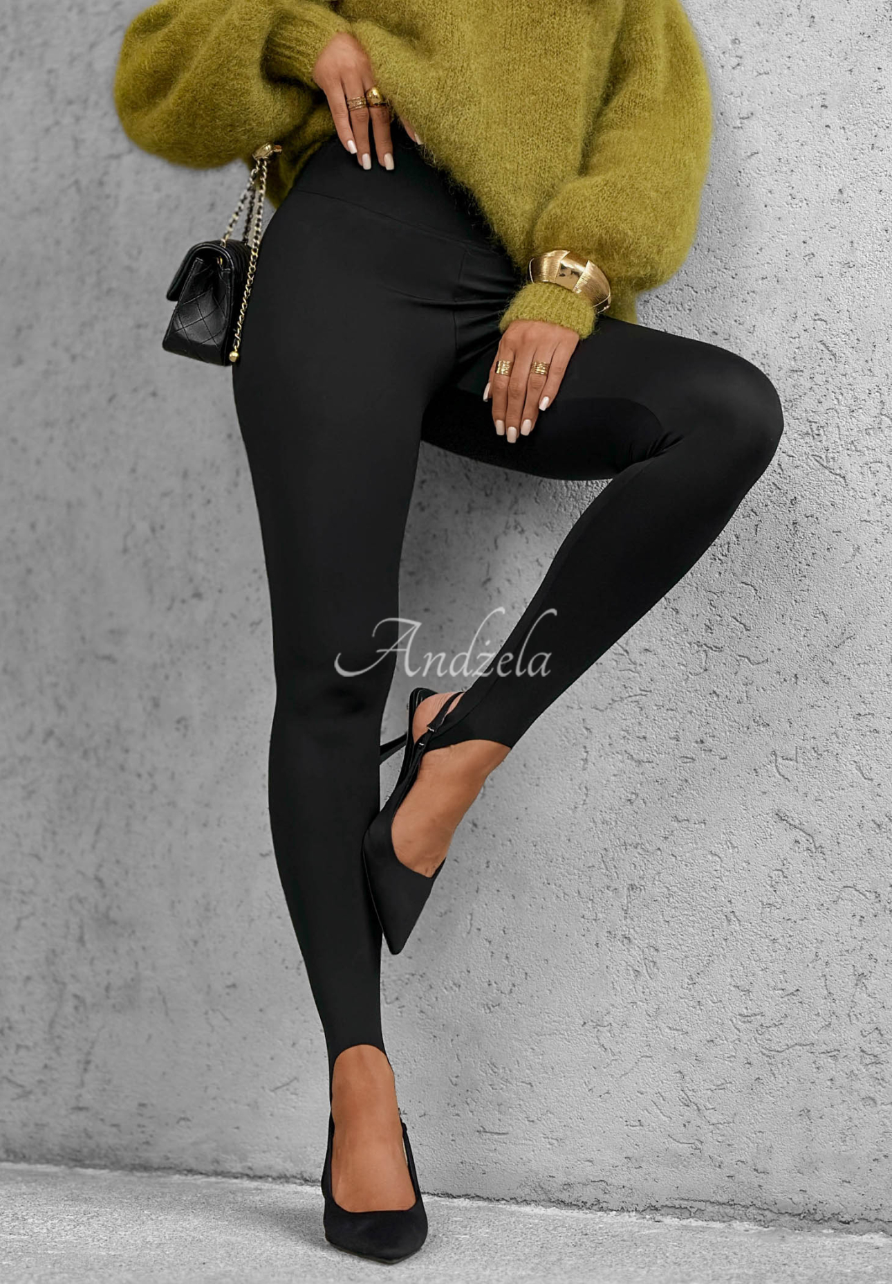 Leggings mit Fersensteg Secret Beauty Schwarz