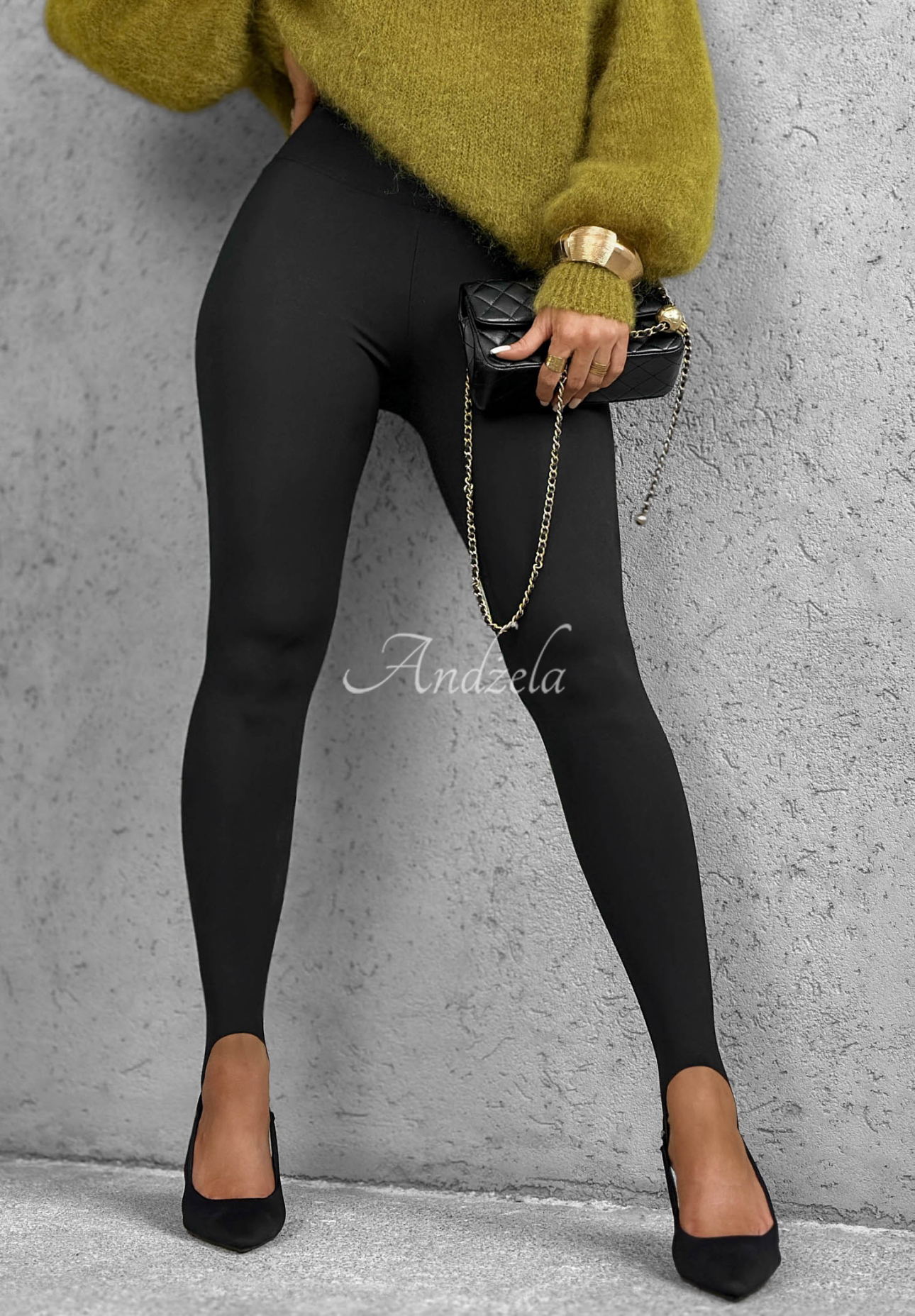 Leggings mit Fersensteg Secret Beauty Schwarz