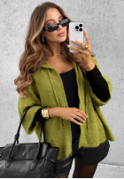 Pullover z kapturem Soft On Me Olivgrün