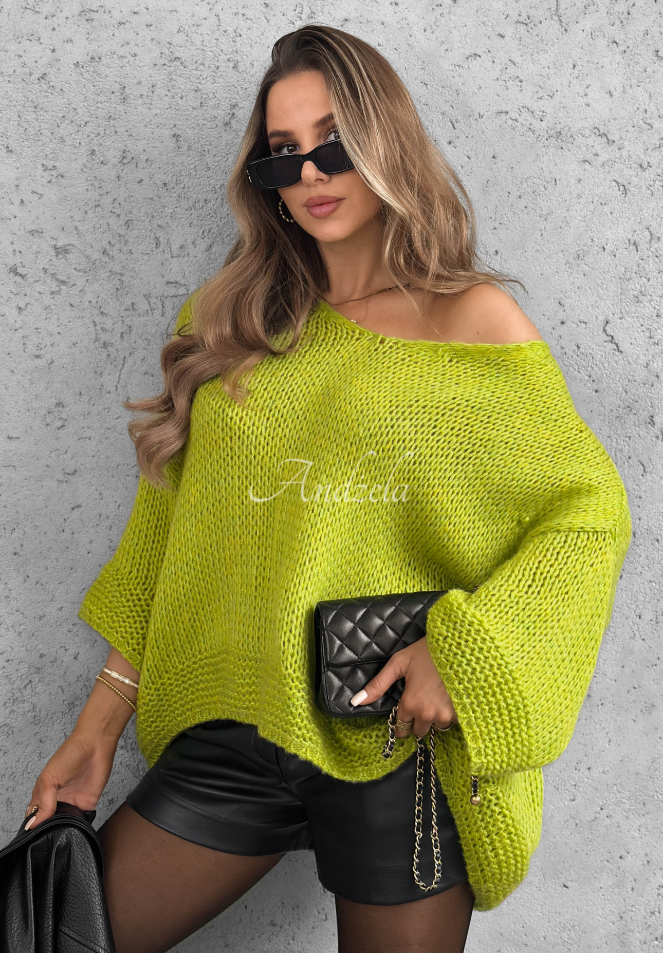 Oversize Pullover Gentle Cuddle Grün