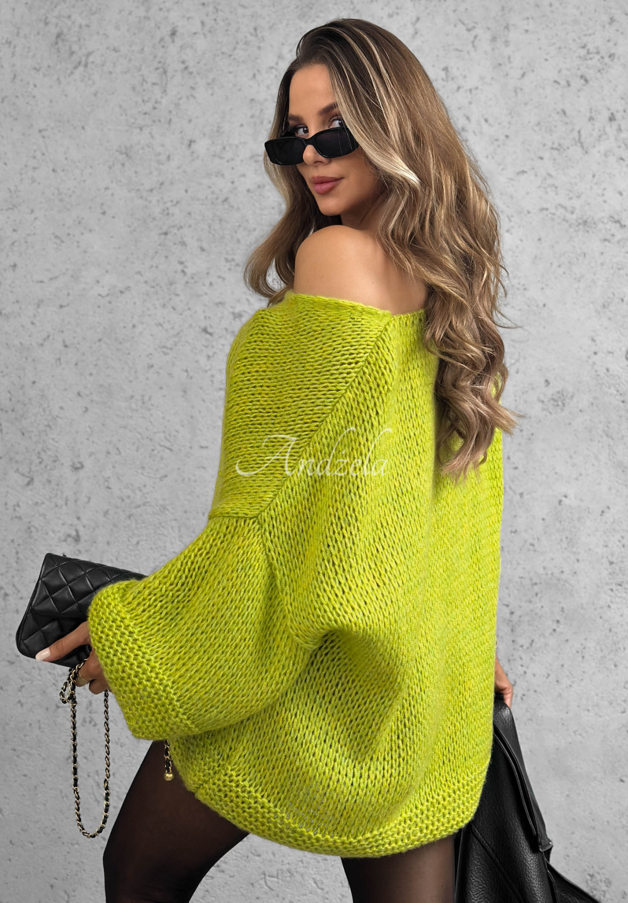 Oversize Pullover Gentle Cuddle Grün