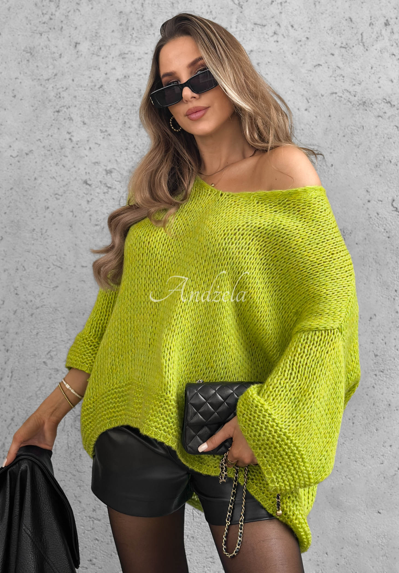 Oversize Pullover Gentle Cuddle Grün