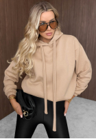 Sweatshirt z kapturem oversize Not Quite Schwarz