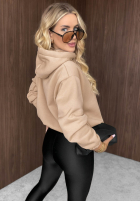 Sweatshirt z kapturem oversize Not Quite Schwarz