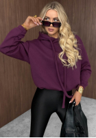 Sweatshirt z kapturem oversize Not Quite Schwarz