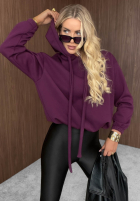 Sweatshirt z kapturem oversize Not Quite Schwarz