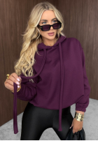 Sweatshirt z kapturem oversize Not Quite Schwarz