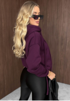 Sweatshirt z kapturem oversize Not Quite Schwarz