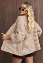 Krótki Cardigan Simply Cozy Schokoladenbraun