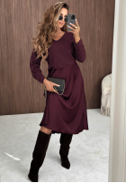 Leicht Pullover z dekoltem w serek Amber Woods Khaki