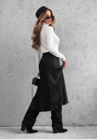 Dopasowany Pullover z golfem Early Evening Rot