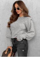 Pullover z poduszkami Lost Signal hellbeige