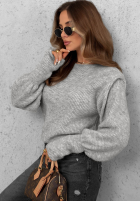 Pullover z poduszkami Lost Signal hellbeige