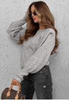 Pullover z poduszkami Lost Signal hellbeige