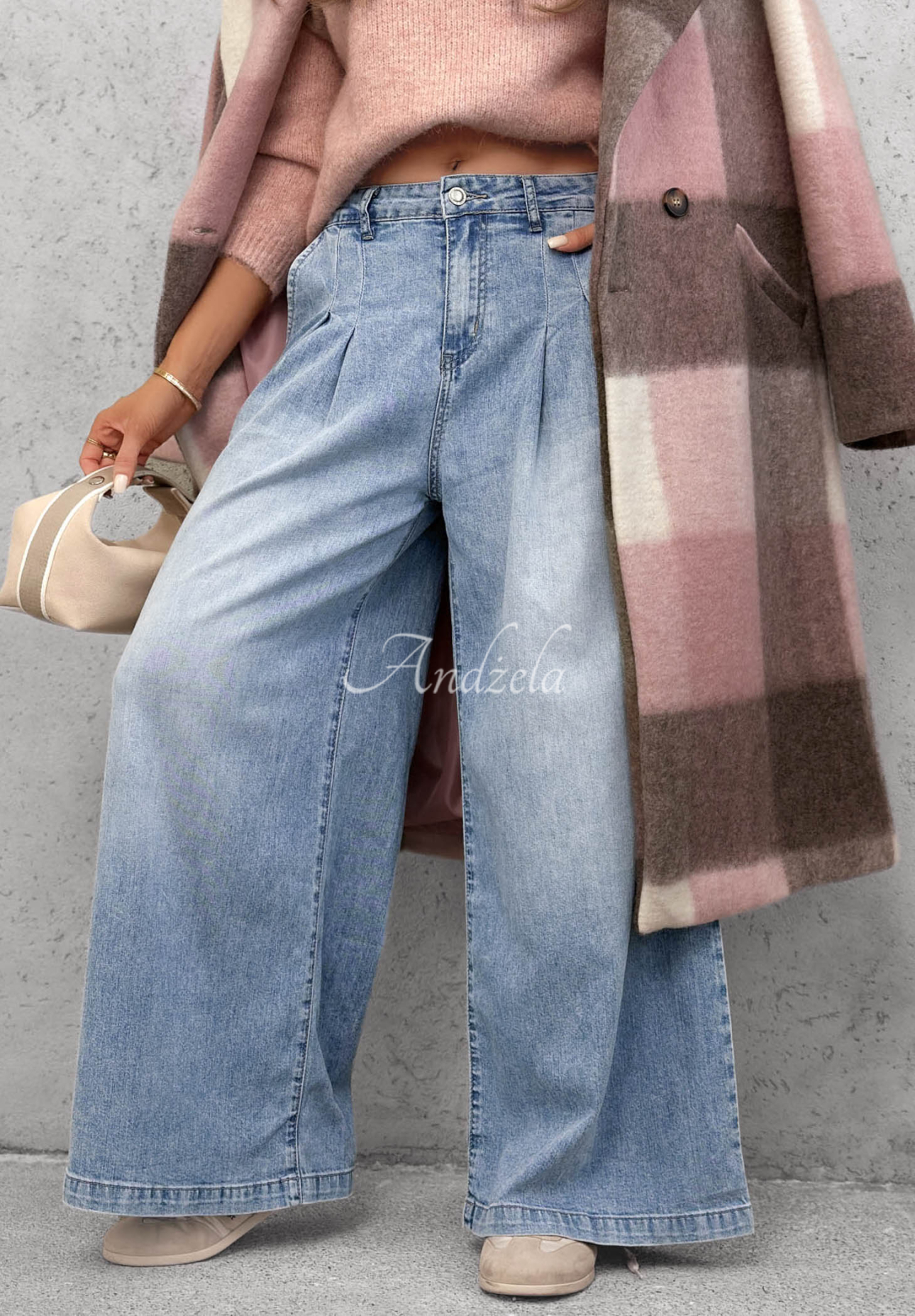 Jeanshose wide leg Daily Walk Hellblau