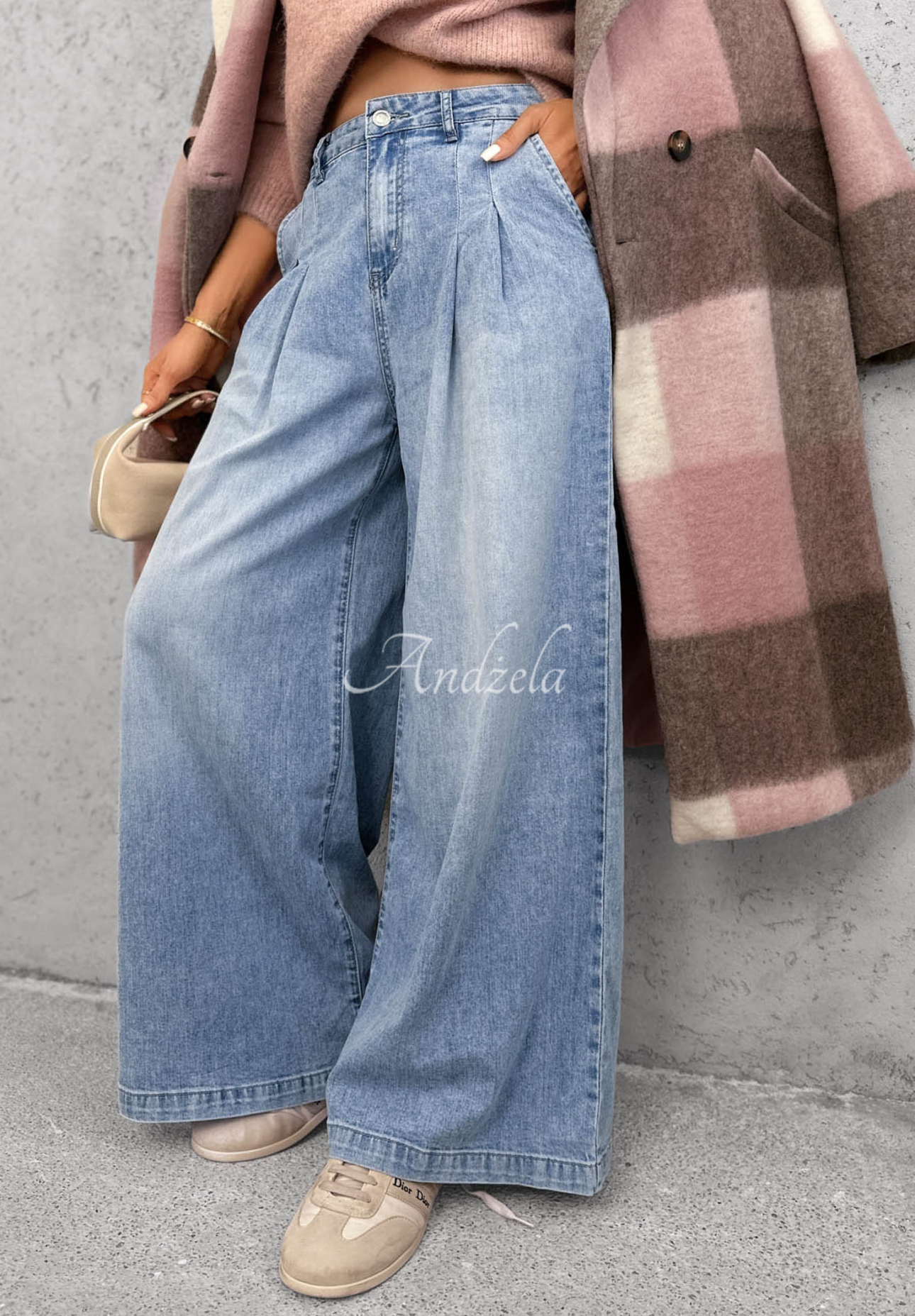 Jeanshose wide leg Daily Walk Hellblau