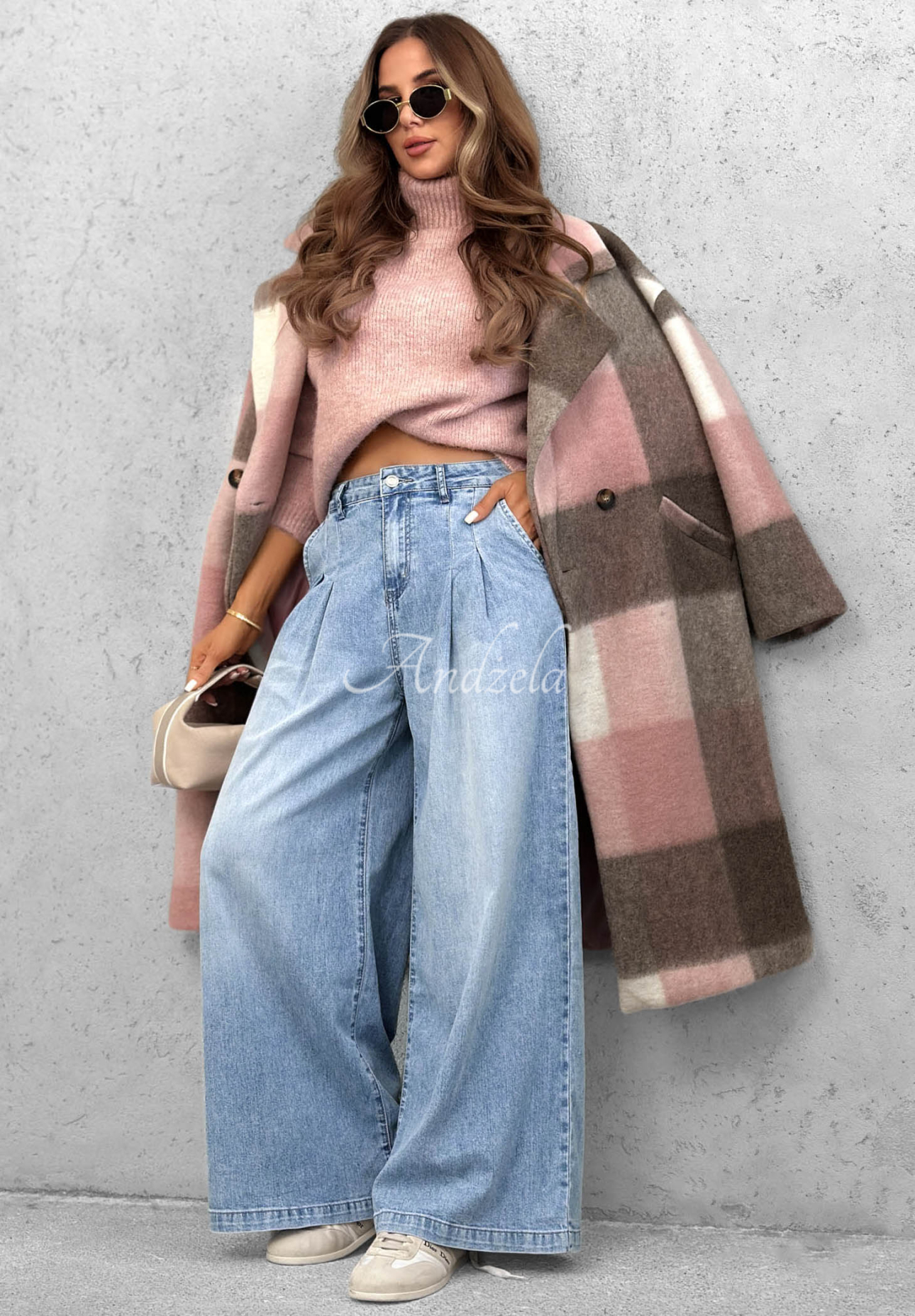Jeanshose wide leg Daily Walk Hellblau