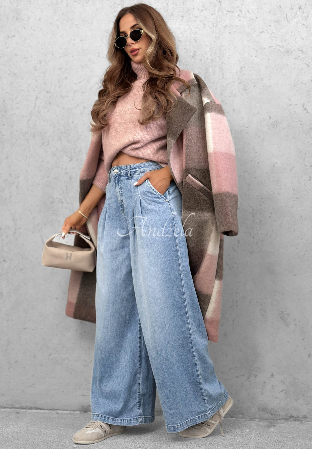 Jeanshose wide leg Daily Walk Hellblau