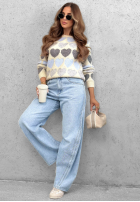 Hose Jeans baggy City Walk Hellblau