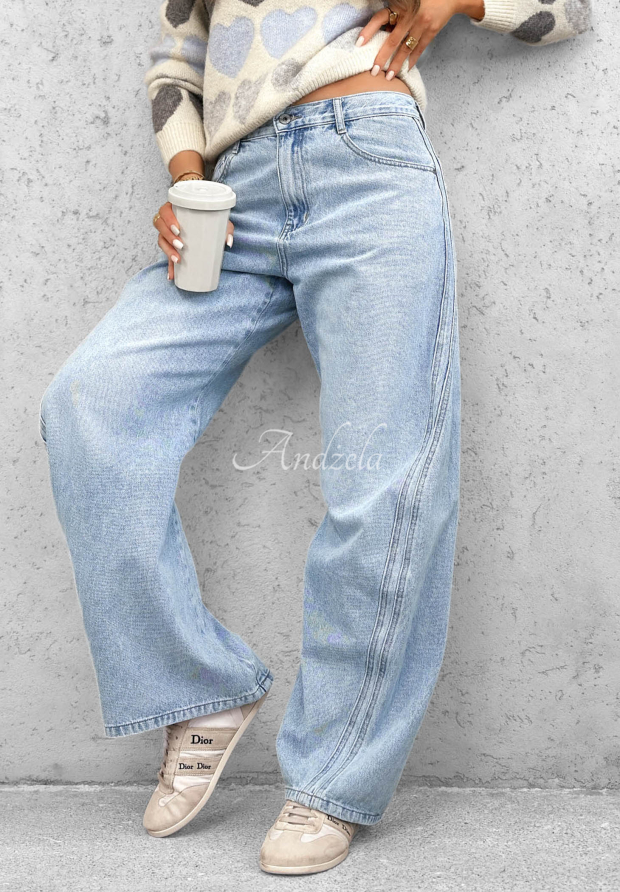 Jeanshose baggy City Walk Hellblau