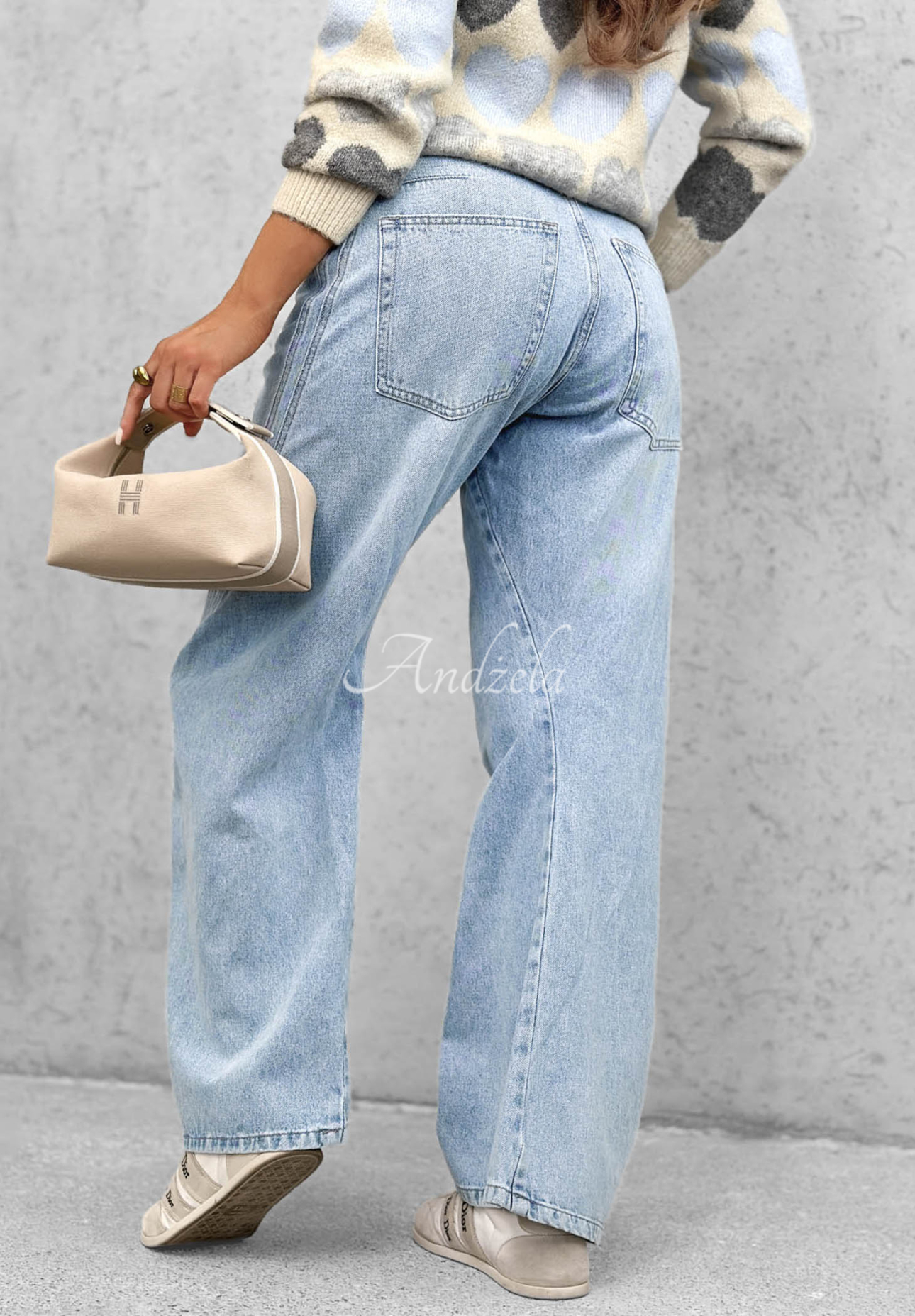 Jeanshose baggy City Walk Hellblau