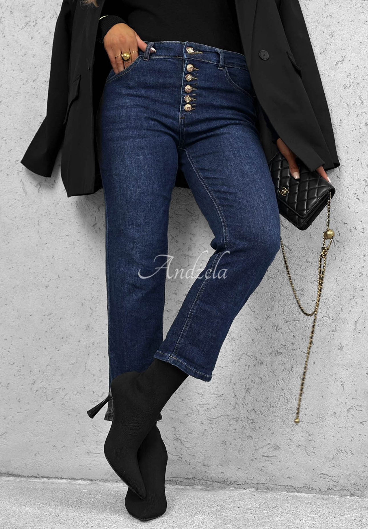 Jeanshose No Rush Today Dunkelblau