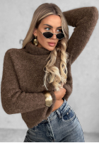 Miękki Pullover z golfem Warm Cloud baby blue