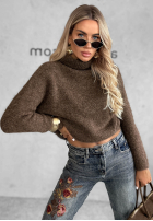 Miękki Pullover z golfem Warm Cloud baby blue