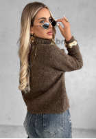 Miękki Pullover z golfem Warm Cloud baby blue