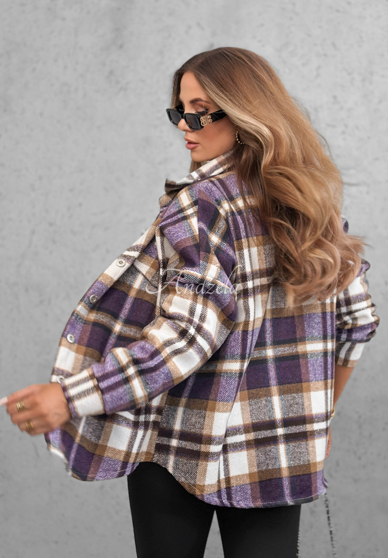 Kariertes Überhemd Chestnut Check Beerenfarben