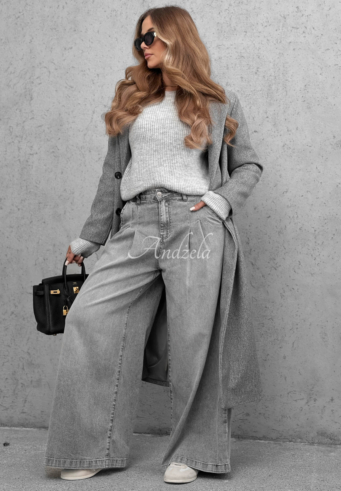 Jeanshose wide leg Daily Walk Grau