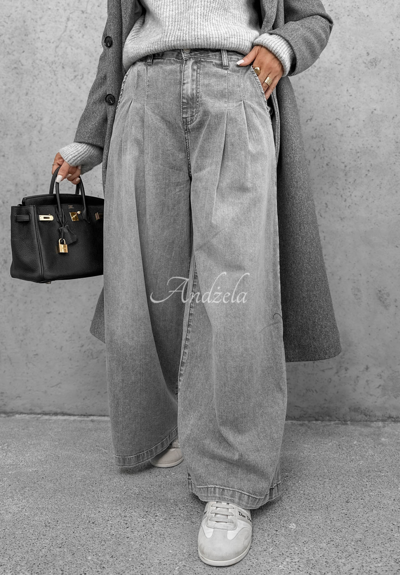Jeanshose wide leg Daily Walk Grau