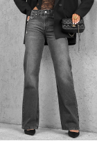 Hose Jeans straight Bad Influence Grau