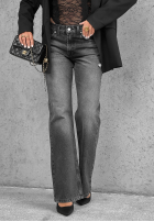 Hose Jeans straight Bad Influence Grau