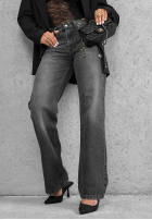 Hose Jeans straight Bad Influence Grau