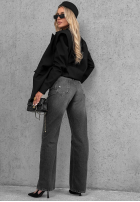 Hose Jeans straight Bad Influence Grau