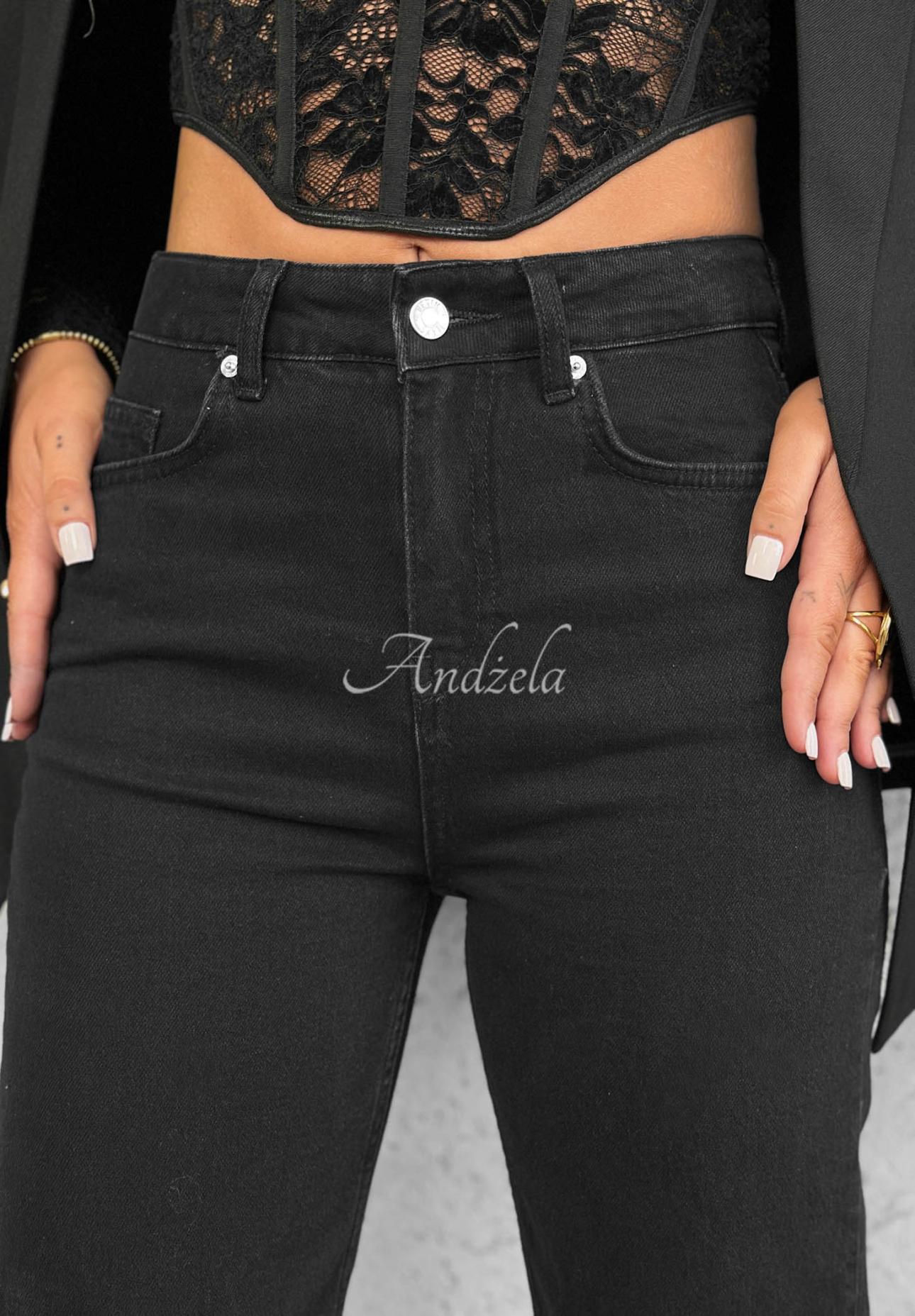 Straight-Jeanshose Rebel Energy Schwarz