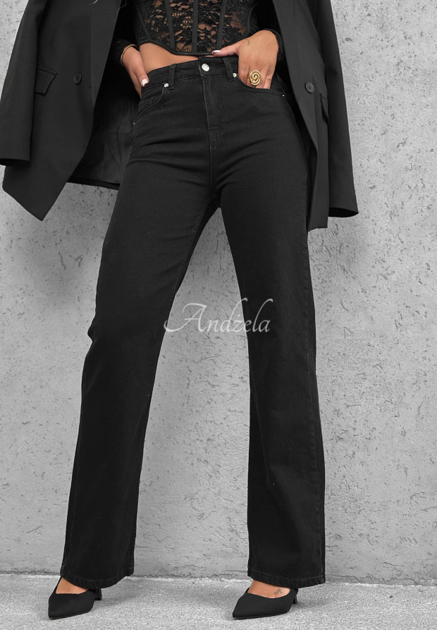 Straight-Jeanshose Rebel Energy Schwarz