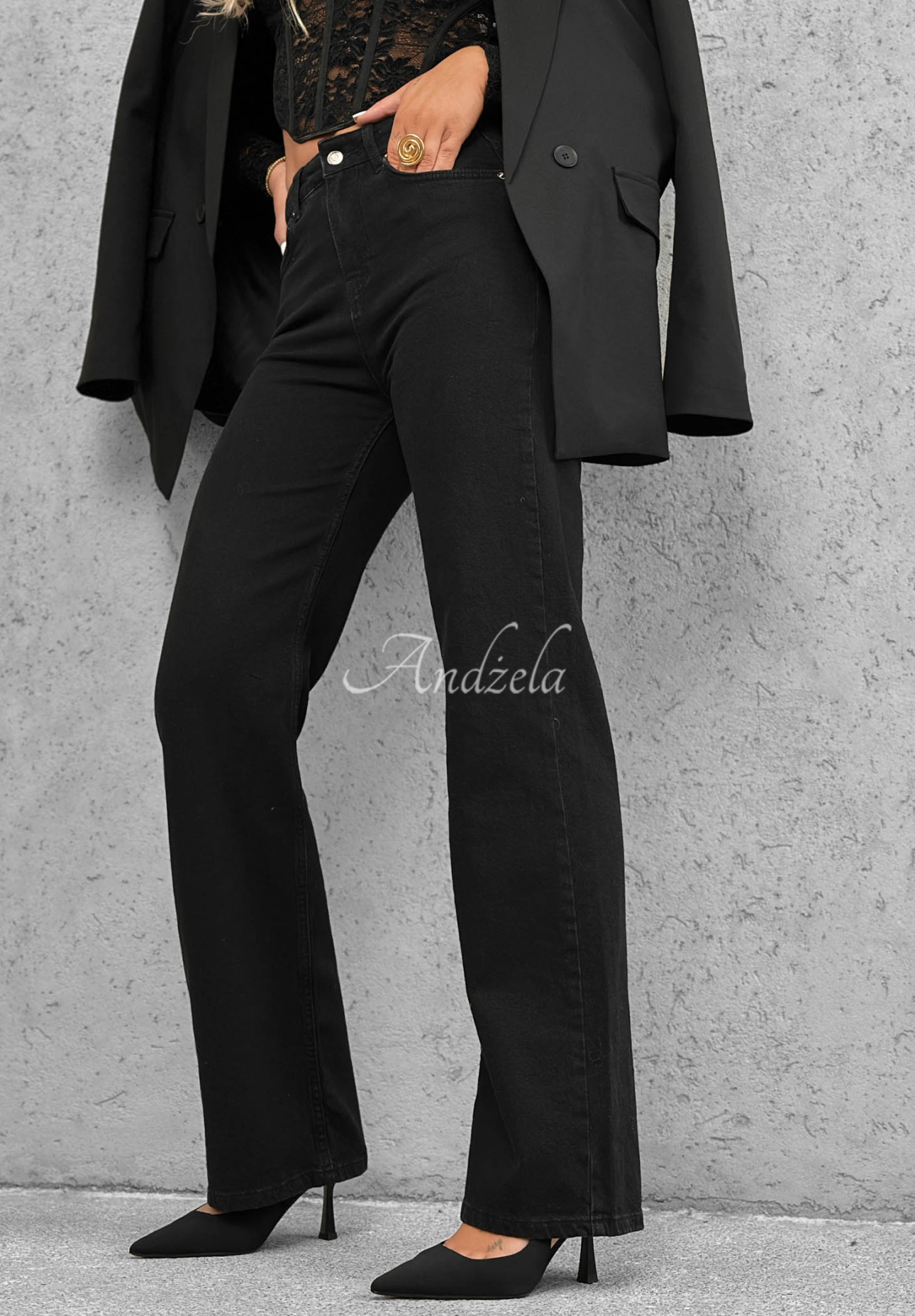 Straight-Jeanshose Rebel Energy Schwarz